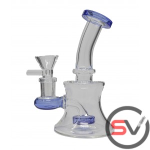 DOUBLE RING CURVED NECK WATER PIPE 5inch